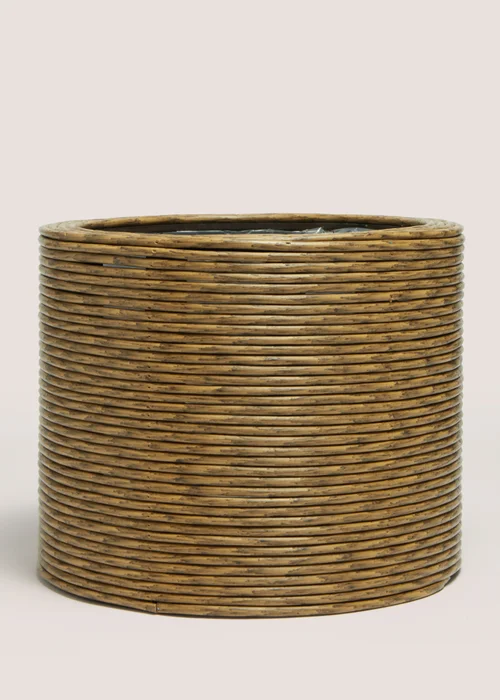 Outdoor Rattan Woven Baseless Round Planter (36cm x 36cm x 29cm) Image 1