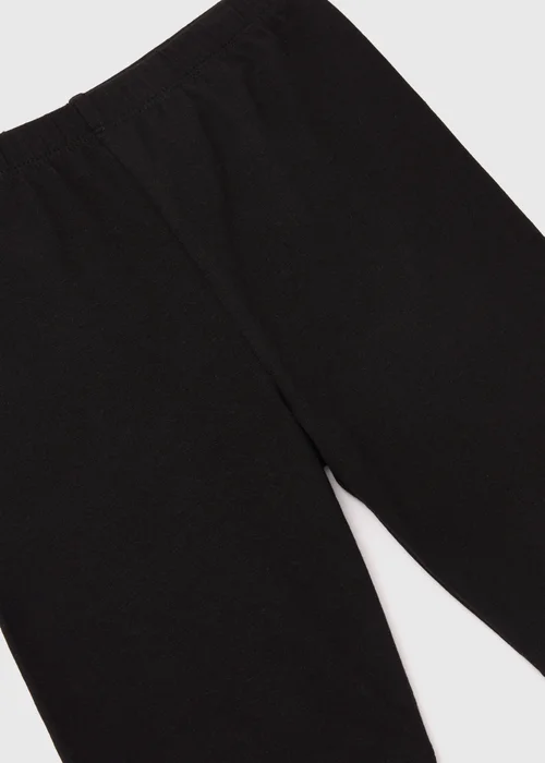 Girls Black Cycling Shorts (1-7yrs) - Age 2 - 3 Years Image 2