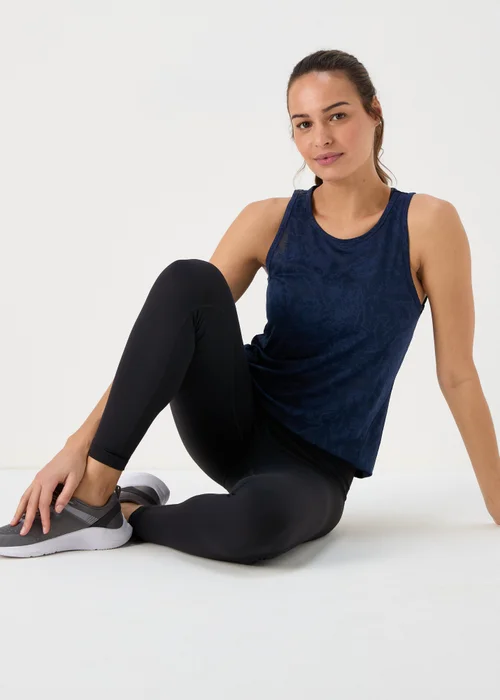 Souluxe Navy Jacquard Vest - S Image 1