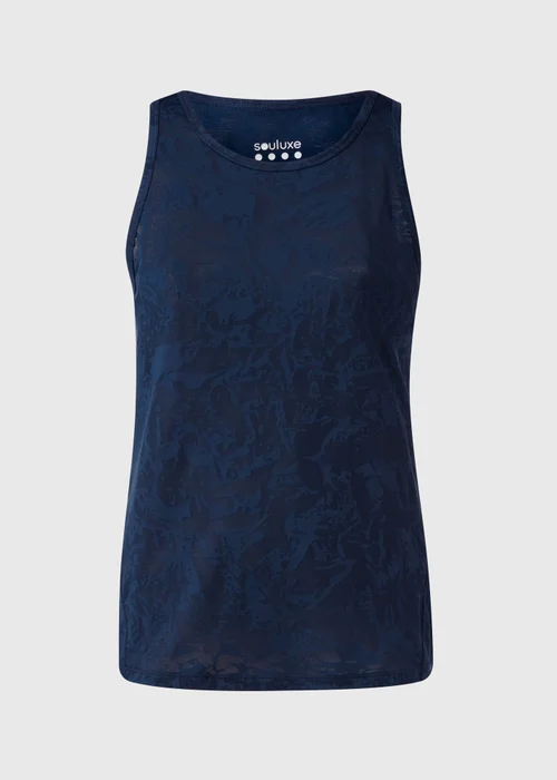 Souluxe Navy Jacquard Vest - S Image 5