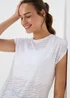 Souluxe White Burnout T-Shirt - S Image 1