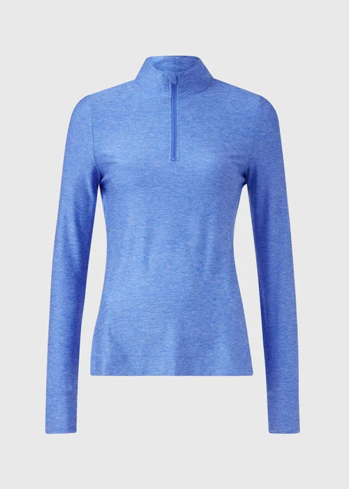 Souluxe Blue Basic Half Zip - S Image 5