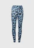 Souluxe Blue Printed Leggings - 8 Image 5