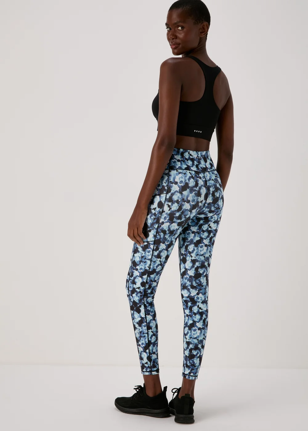 Souluxe Blue Printed Leggings - 8 Image 2