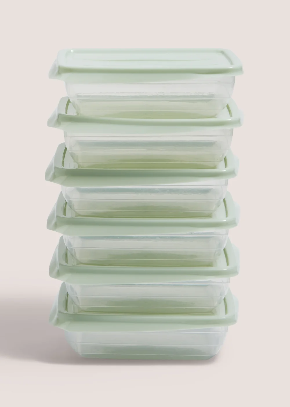 6 Pack Green Containers (15cm x 11cm x 4.5cm) Image 1