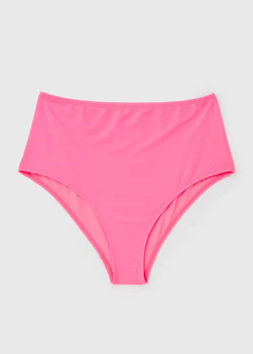 Pink High Waisted Brazilian Bottoms - 8 Image 4