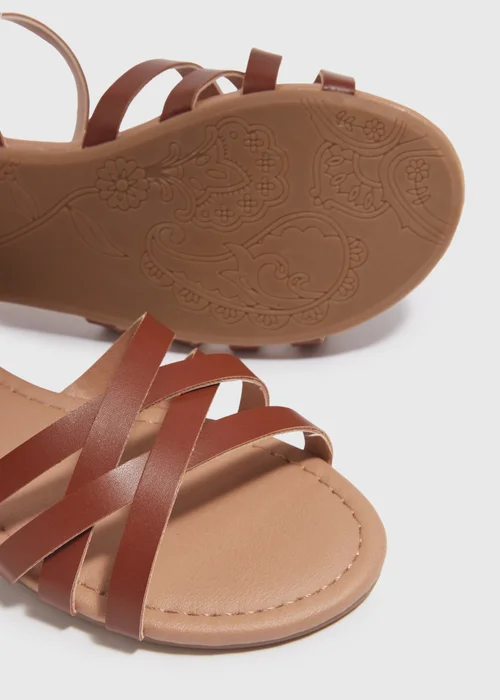 Girls Tan Sandals (Younger 10-Older 5) - 1 Image 2