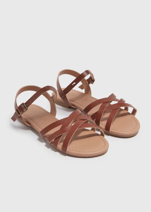 Girls Tan Sandals (Younger 10-Older 5) - 1 Image 1