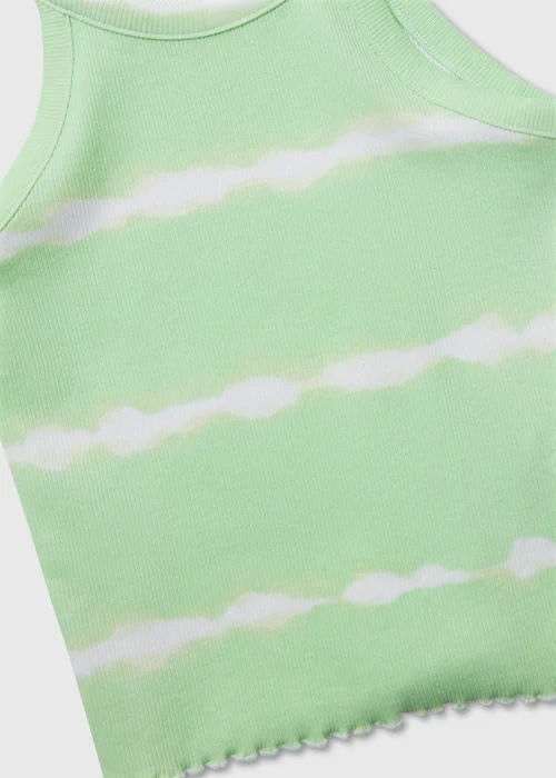 Girls Green Tie Dye Vest (7-13yrs) - 7 Yrs Image 2