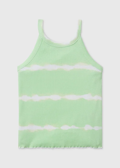 Girls Green Tie Dye Vest (7-13yrs) - 7 Yrs Image 1