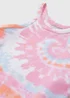 Girls Pink Tie Dye Vest Top (7-13yrs) - Age 7 Years Image 2