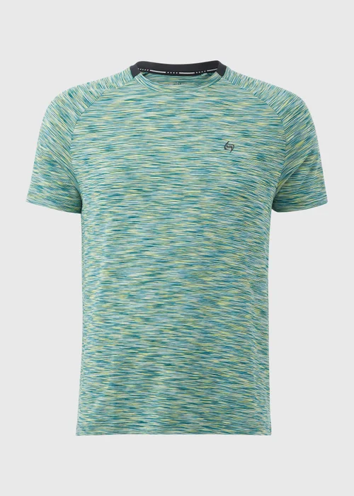 Souluxe Teal Space Dye T-Shirt - Extra small Image 5