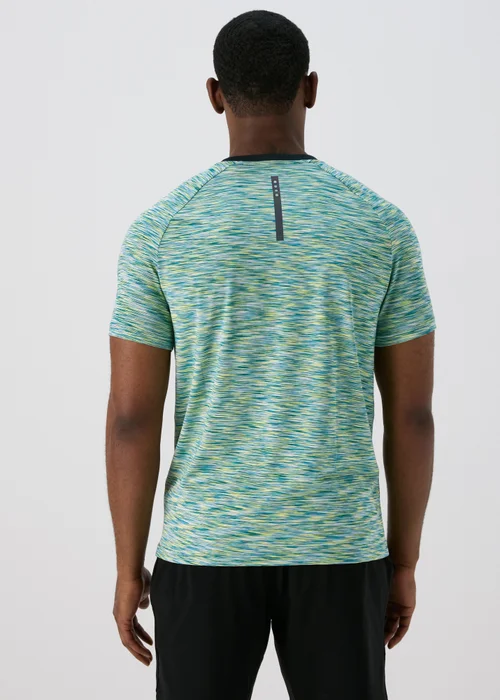 Souluxe Teal Space Dye T-Shirt - Extra small Image 2