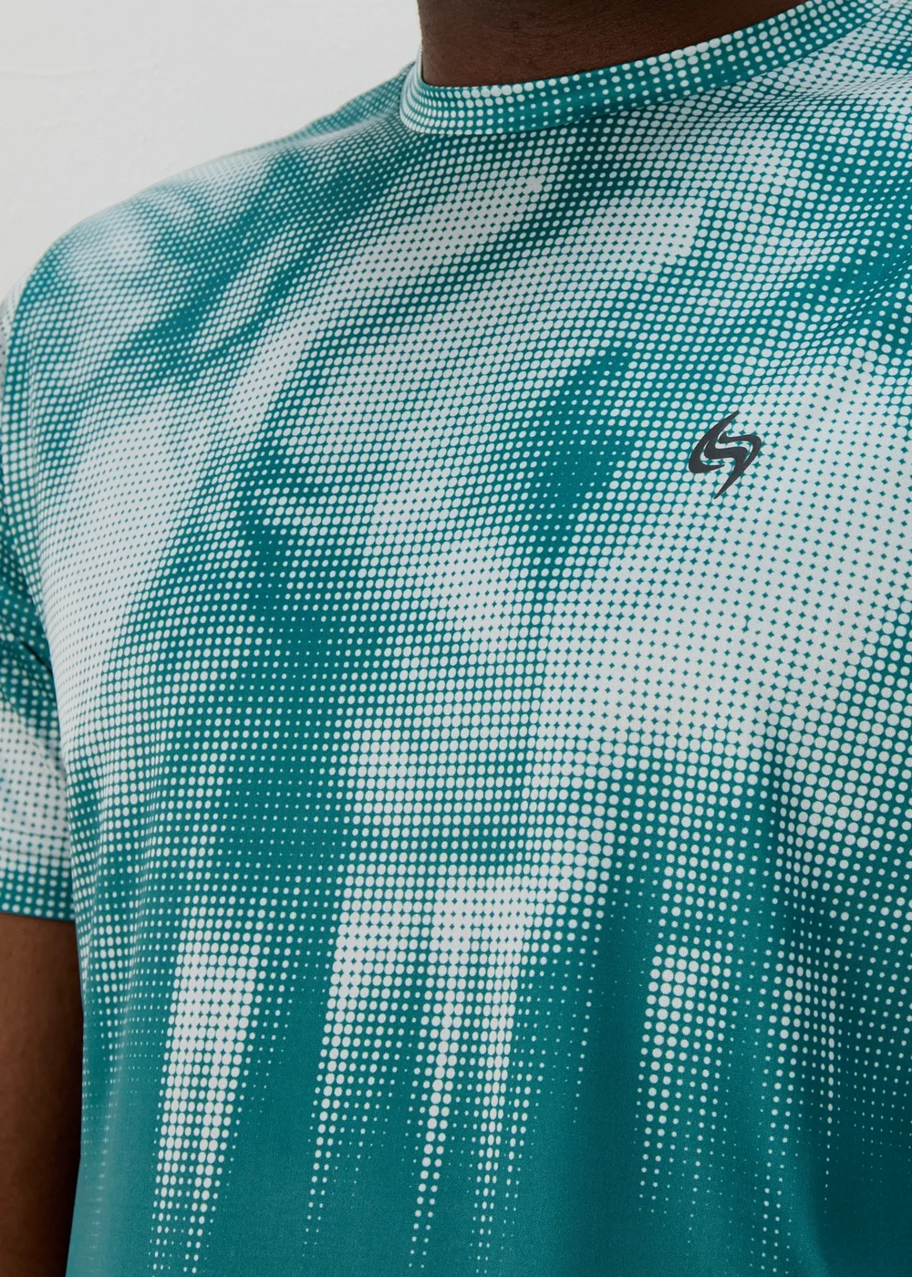 Souluxe Teal Tie Dye Print T-Shirt - S Image 5