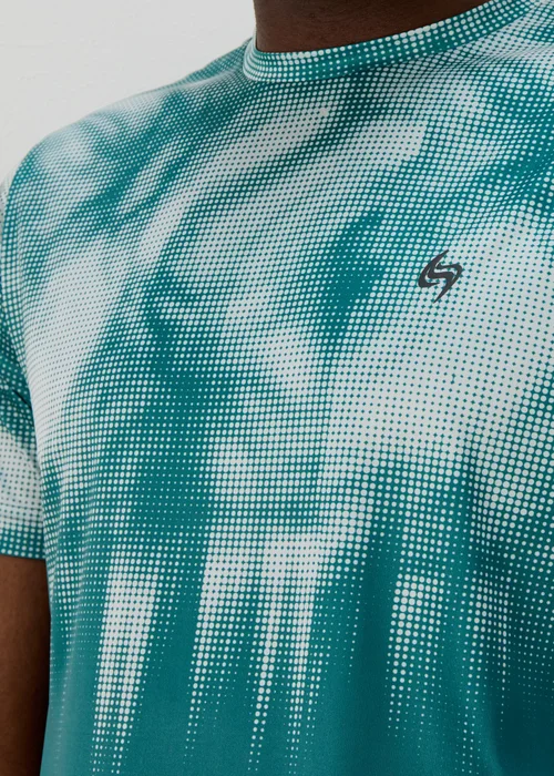 Souluxe Teal Tie Dye Print T-Shirt - S Image 5