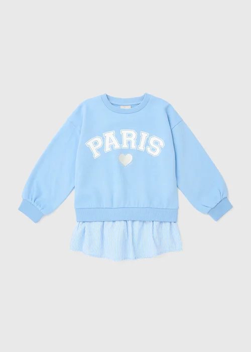 Girls Blue 2 in 1 Costal Retreat Sweatshirt (7-13yrs) - 7 Yrs Image 1