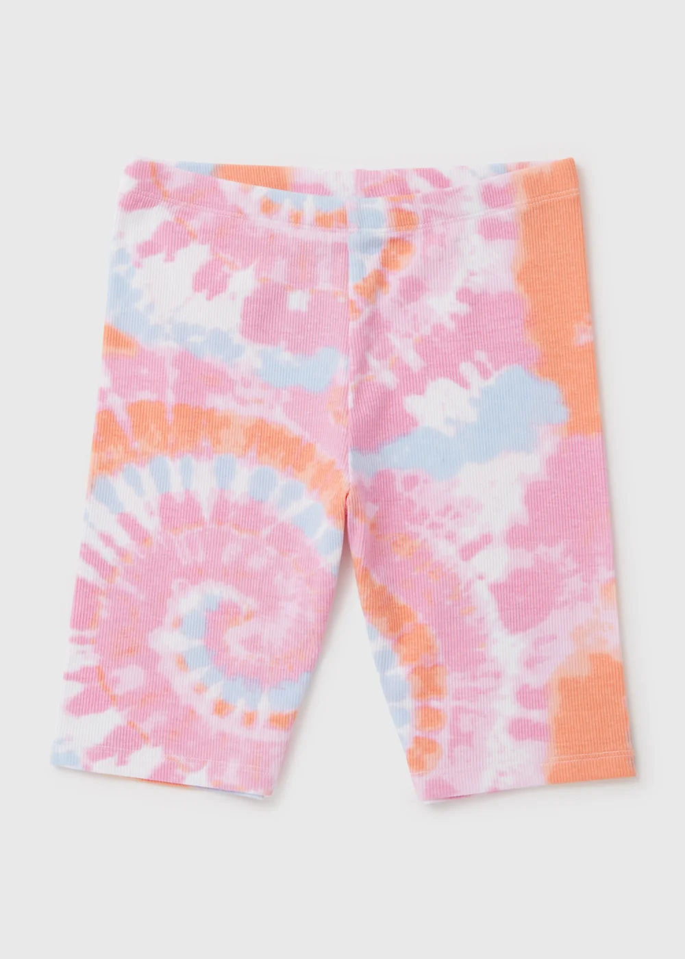 Girls Green Tie Dye Shorts (7-13yrs) - Age 7 Years Image 1