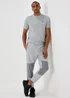 Souluxe Light Grey Slim Fit Panel Joggers - Extra small Image 4