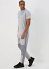 Souluxe Light Grey Slim Fit Panel Joggers - Extra small Image 1