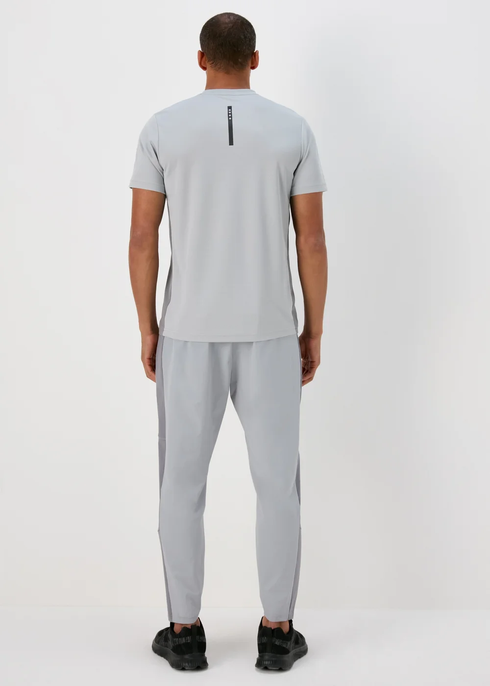 Souluxe Light Grey Slim Fit Panel Joggers - Extra small Image 2