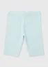 Girls Blue Ribbed Shorts (7-13yrs) - Age 7 Years Image 1