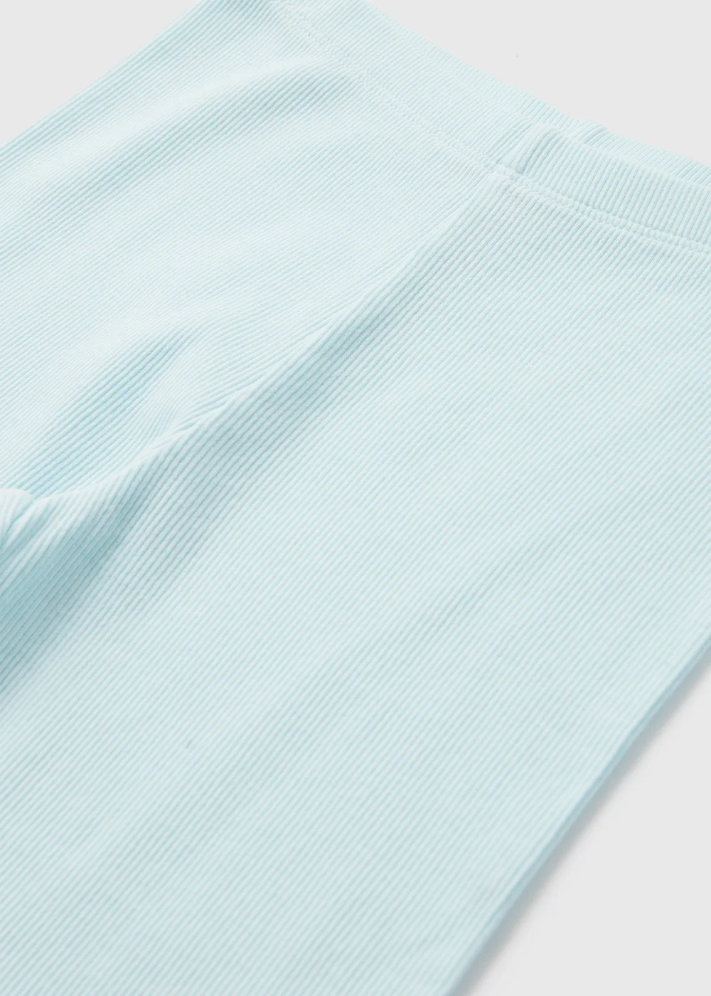 Girls Blue Ribbed Shorts (7-13yrs) - Age 7 Years Image 2