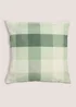 Green Scatter Check Retreat Cushion (43cm x 43cm) Image 1