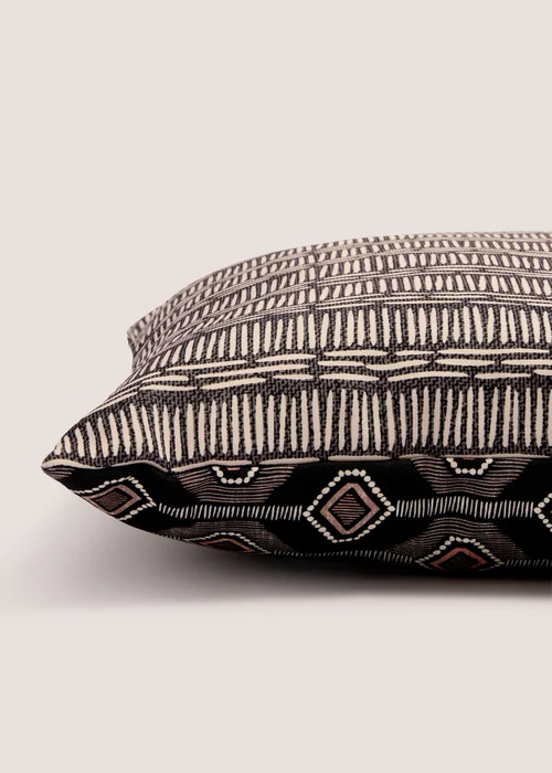 Gold & Black Casa Geometric Outdoor Cushion (43cm x 43cm) Image 2