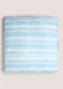 Outdoor Blue Stripe Floor Cushion (59cm x 59cm x 10cm) Image 1