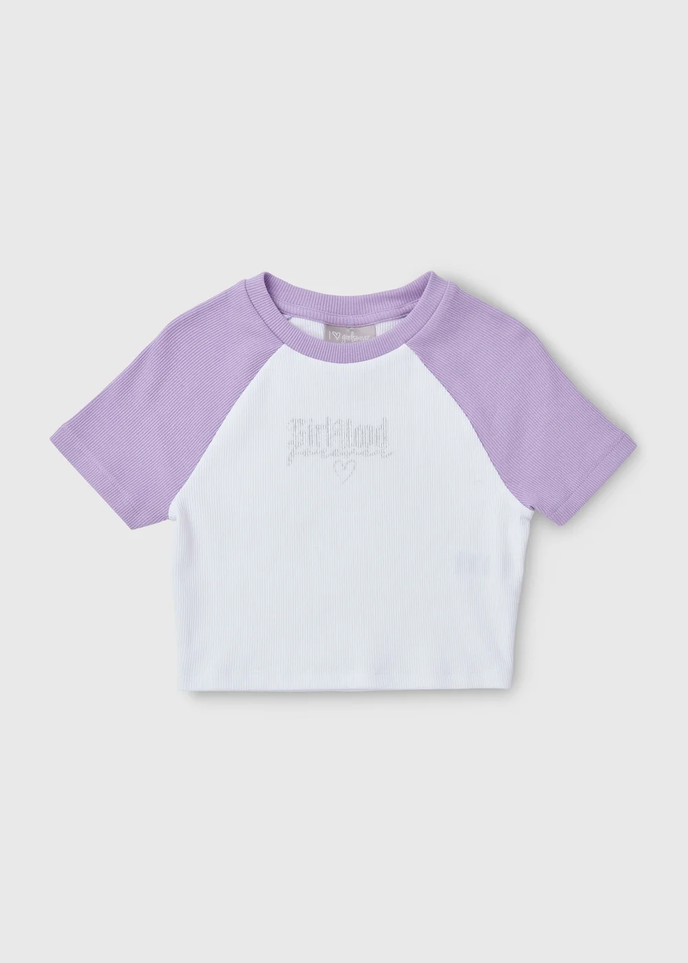 Girl-Hood White Ringer T-Shirt (7-15yrs) - Age 7 Years Image 1