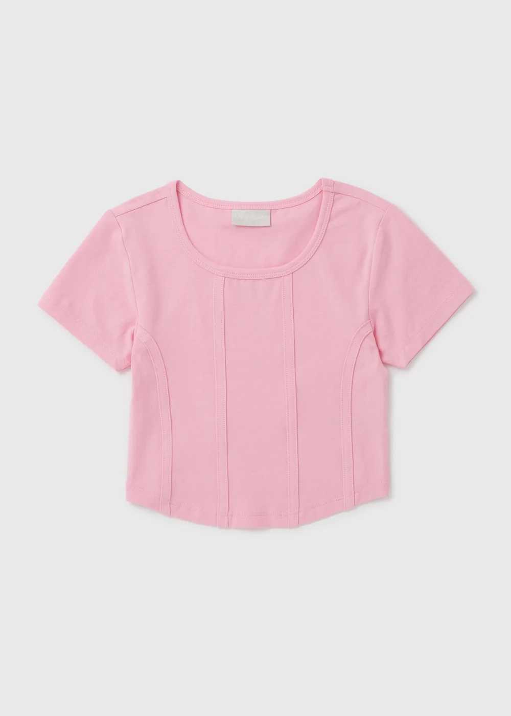 Girls Pink Corset Top (7-15yrs) - 7 Yrs Image 1