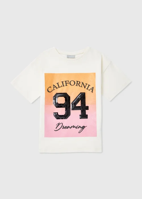 Girls Multicolour California Dreaming T-Shirt (7-13yrs) - Age 7 Years Image 1
