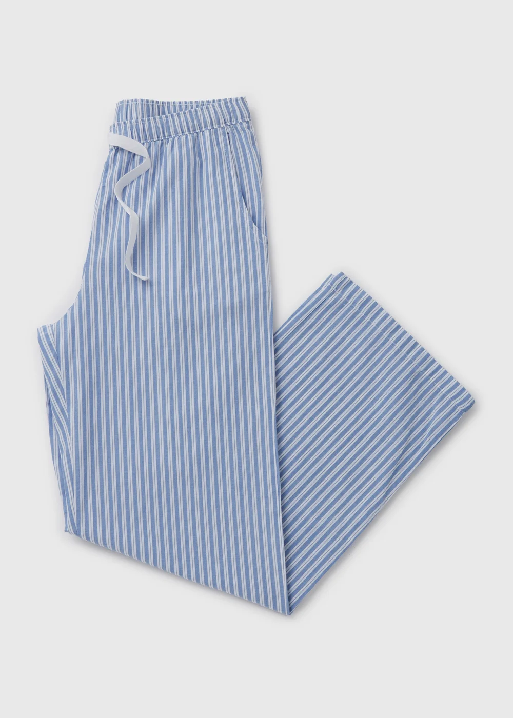 Blue Striped Pyjama Bottoms - Size 8 Image 4