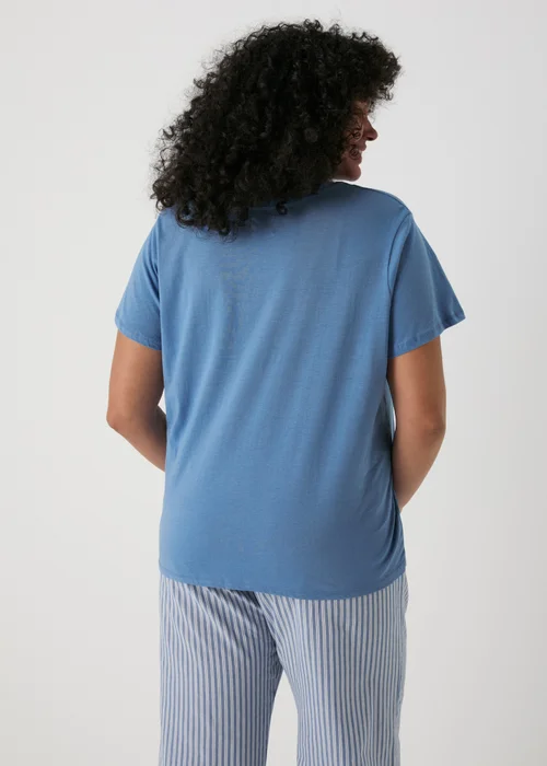 Blue Weekend Vibes Pyjama T-Shirt - Small Image 2