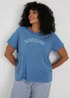 Blue Weekend Vibes Pyjama T-Shirt - Small Image 1