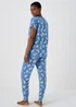 Blue Foil Animal Print Pyjama Set - Extra small Image 2