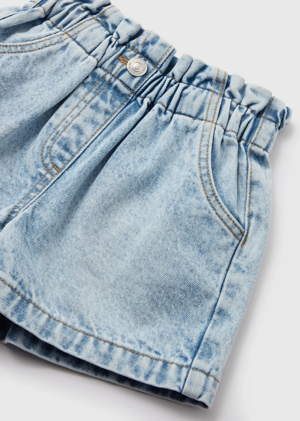 Girls Lightwash Denim Shorts (7-15yrs) - 8 Yrs Image 2