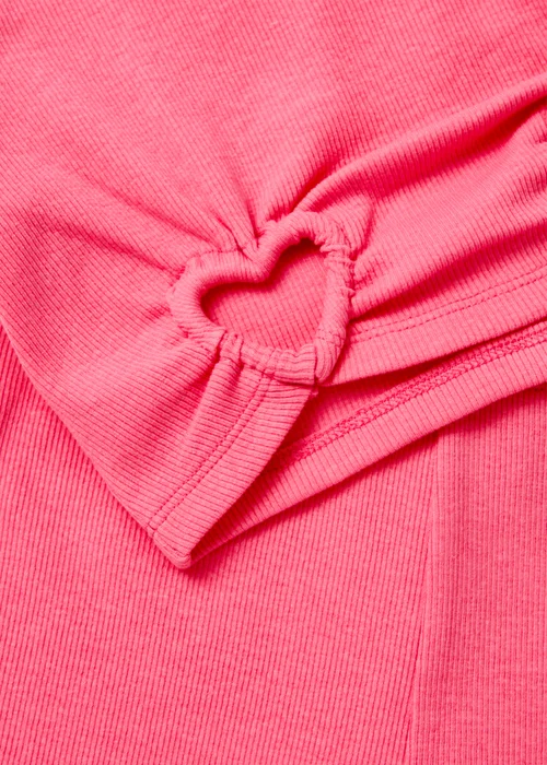 Girls Neon Pink Cycling Shorts Set (7-13yrs) - 7 Yrs Image 2