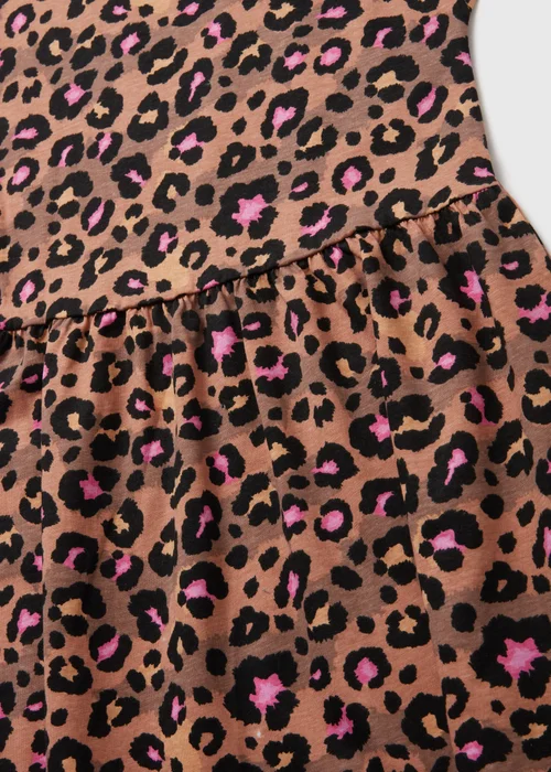 Girls Leopard Print Dress (7-13yrs) - 7 Yrs Image 2
