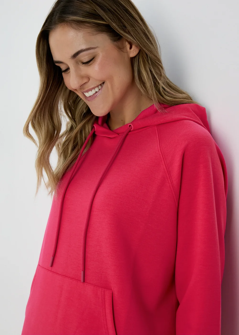 Souluxe Pink Longline Hoodie - S Image 3