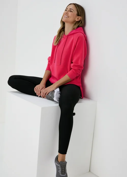 Souluxe Pink Longline Hoodie - S Image 4