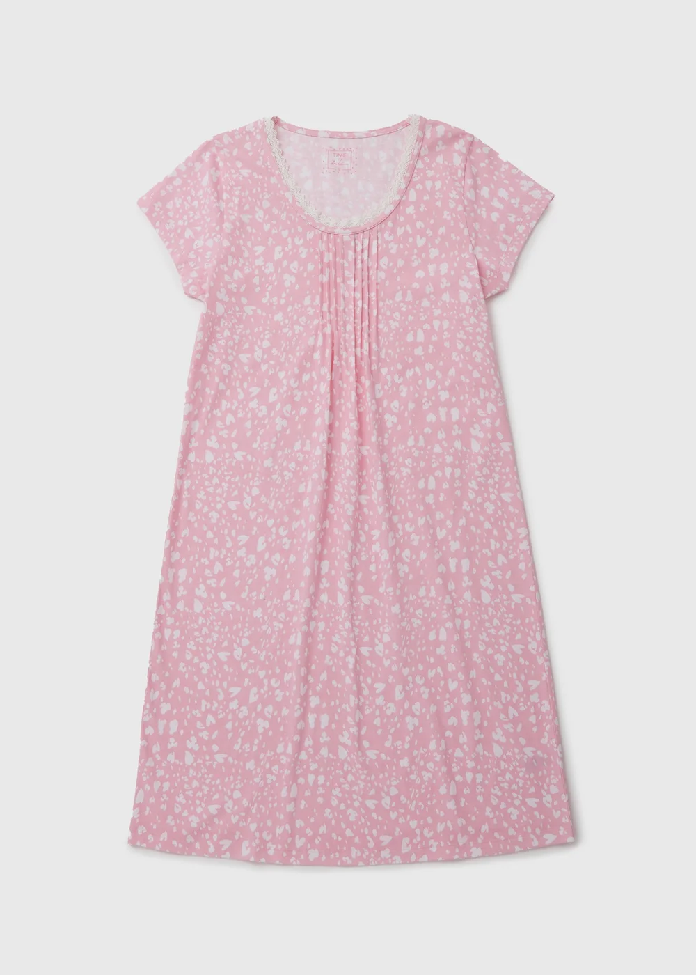 Pink Animal Print Lace Nightie - Small Image 4
