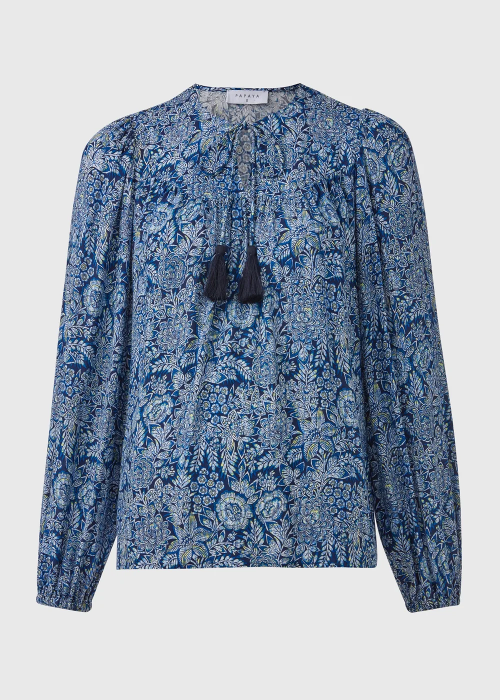 Blue Tassle Boho Blouse - 8 Image 5
