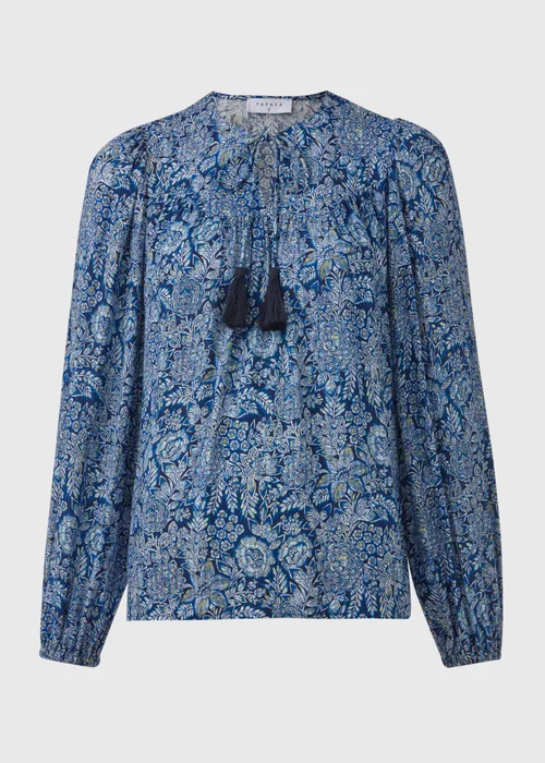 Blue Tassle Boho Blouse - 8 Image 5