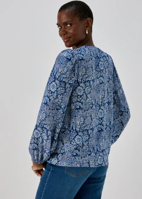 Blue Tassle Boho Blouse - 8 Image 2