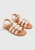 Girls Gold Gladiator Sandals (Younger 10- Older 5) - Size 10 Infants Image 1