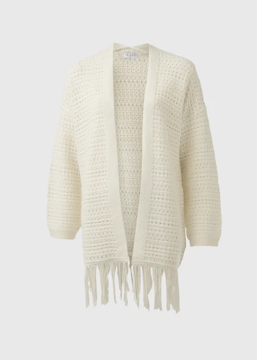 Papaya Ivory Fringe Cardigan - XS Image 5