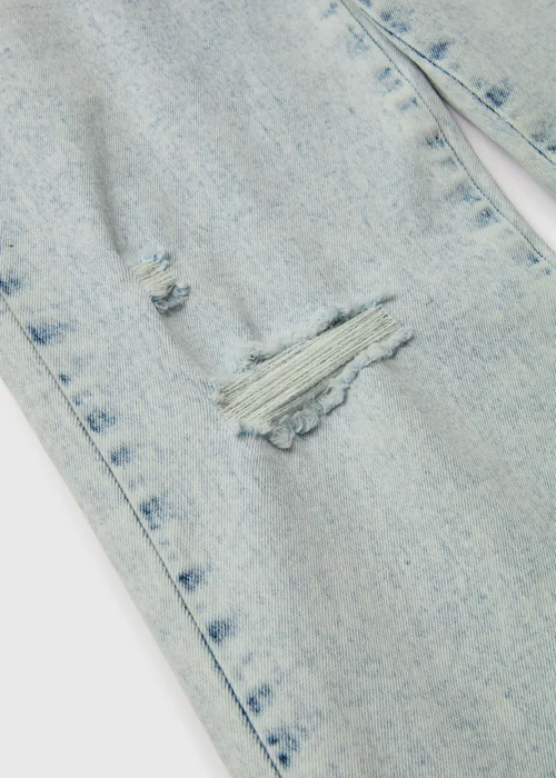 Girls Blue Wide Leg Ripped Jeans (7-15yrs) - Age 7 Years Image 2