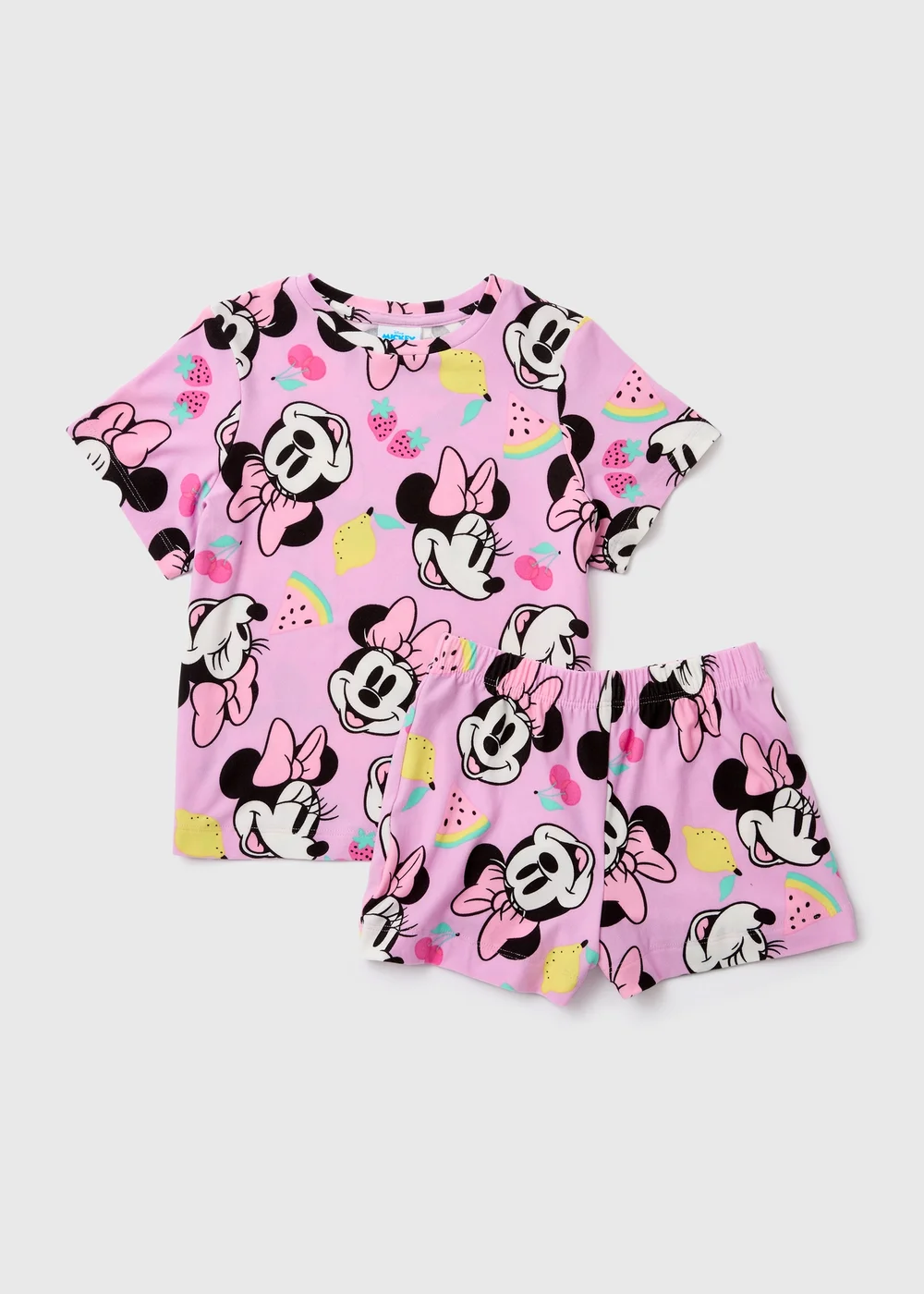 Disney Girls Minnie Pyjama Shorts Set (9mths-6yrs) - Age 9 - 12 Months Image 1