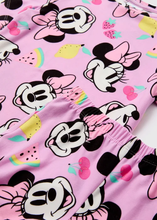 Disney Girls Minnie Pyjama Shorts Set (9mths-6yrs) - Age 9 - 12 Months Image 2